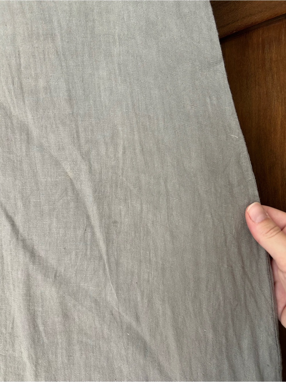 Francesca Bettini Linen Sleeveless Cowl Neck Maxi Dress in Gray - Picture 2 of 5
